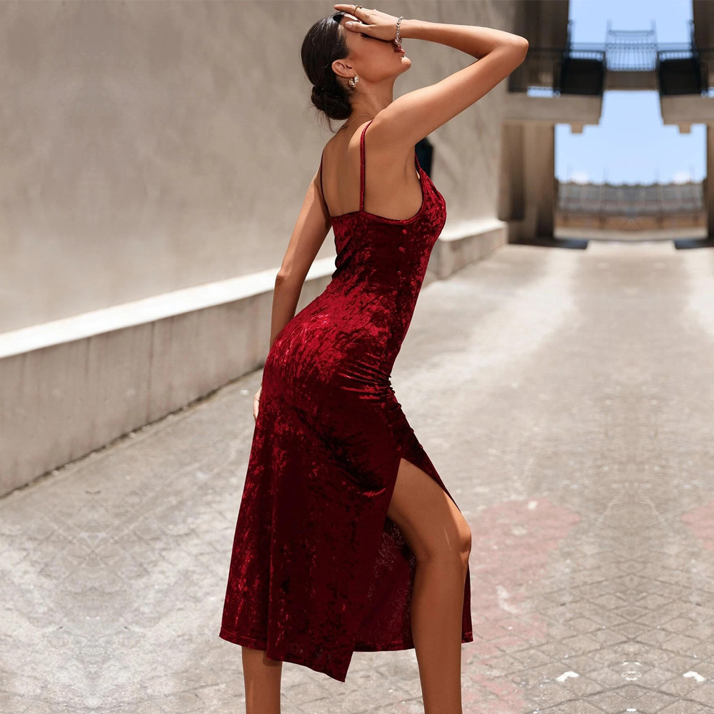 Damen Herbst Winter Sexy Elega – Midi Dress Bewertung und Preis