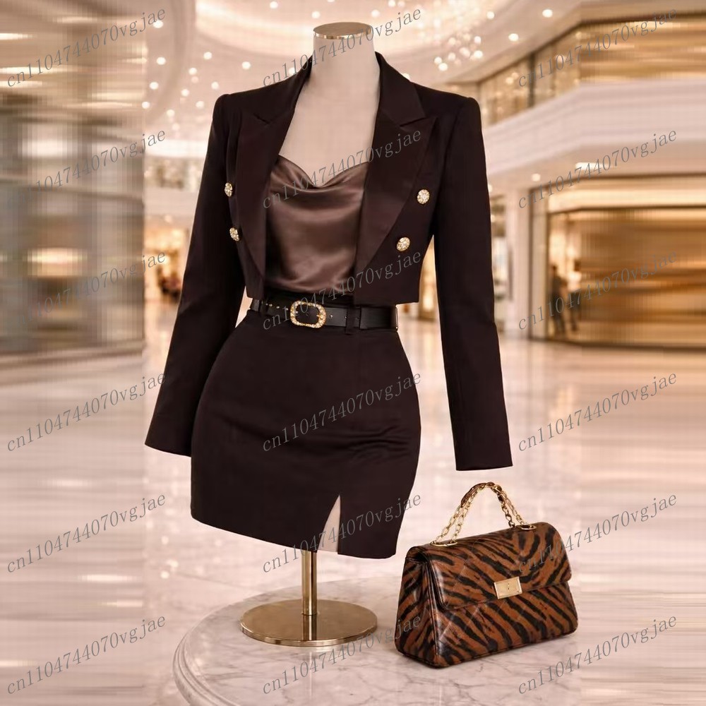 Dunkelbrauner, formeller, neue – Formal Skirt Bewertung und Preis