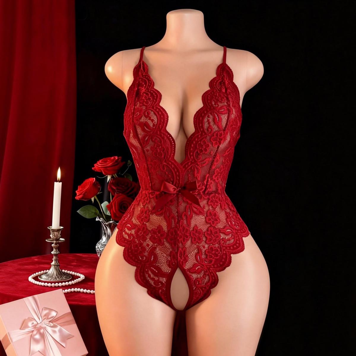 Sexy Dessous für Frauen, Spitz – Wedding Dress Bewertung und Preis